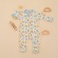 Luna and Arlo_Cowboy Christmas Zip Footie - Sky_4