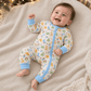 Luna and Arlo_Cowboy Christmas Zip Playsuit - Sky_1