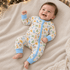 Luna and Arlo_Cowboy Christmas Zip Playsuit - Sky_1