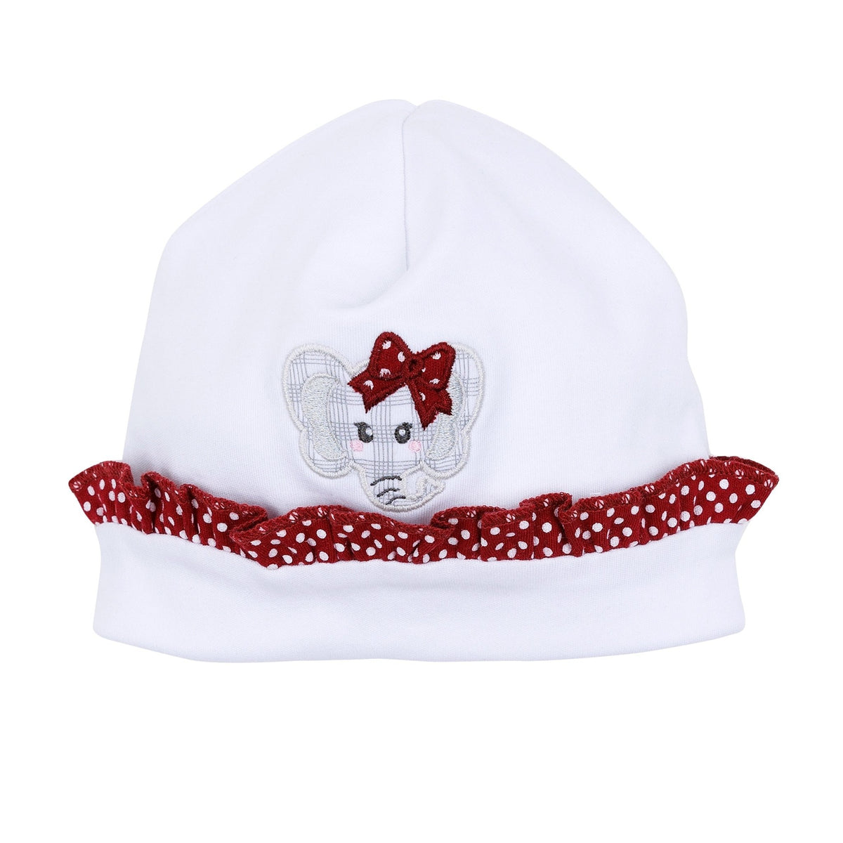 Crimson Cutie Applique Ruffle Hat - Crimson Girl - Magnolia BabyHat