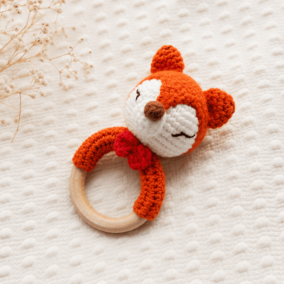 D & C TOYS_Crochet Fox Rattle_1