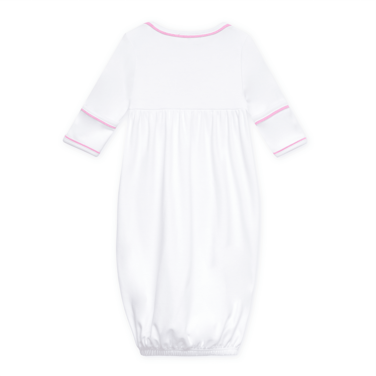 Darling Cowboy Boots Hand-Embroidered Gathered Gown - Pink - Magnolia BabyGown