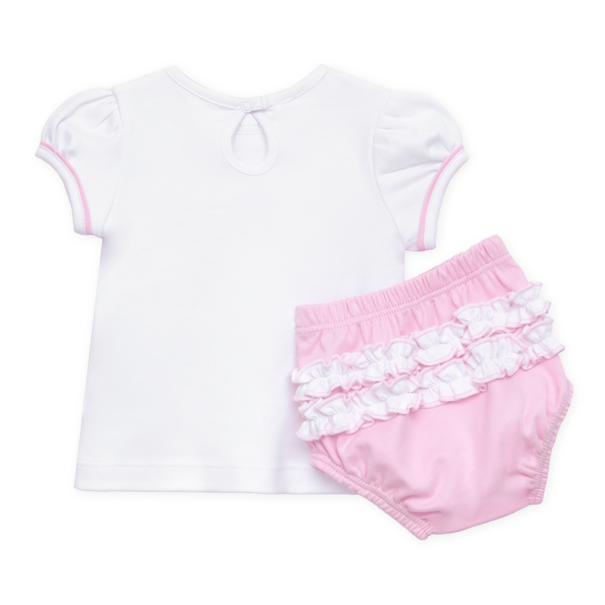 Darling Cowboy Boots Hand-Embroidered Ruffle Diaper Cover Set - Magnolia BabyDiaper Cover