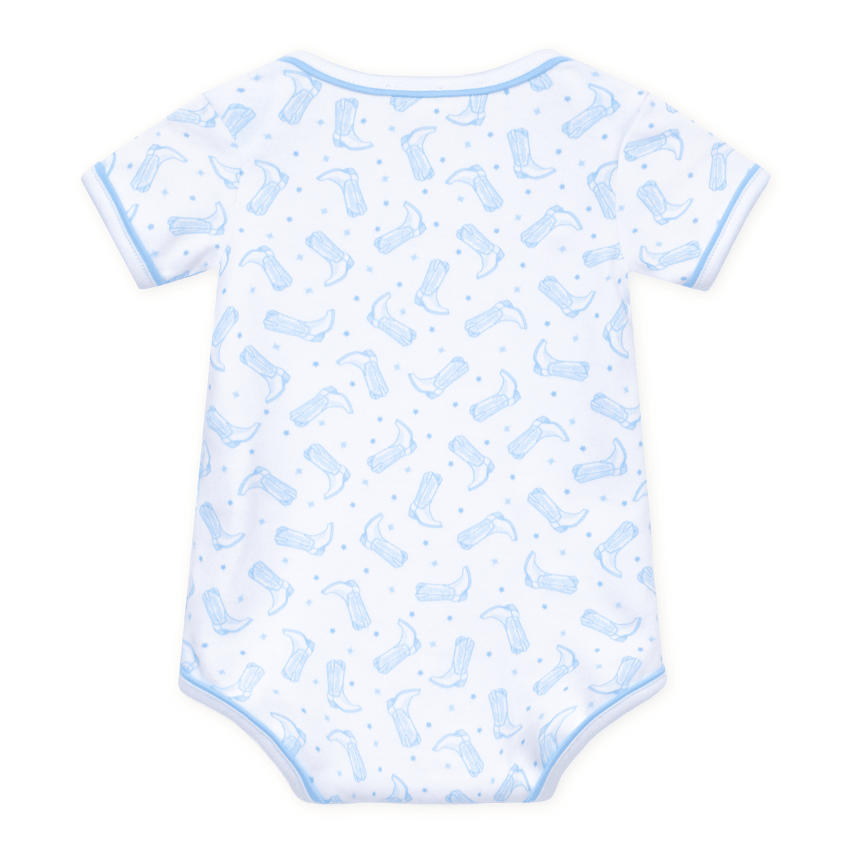 Darling Cowboy Boots Print Bodysuit - Light Blue - Magnolia BabyBodysuit