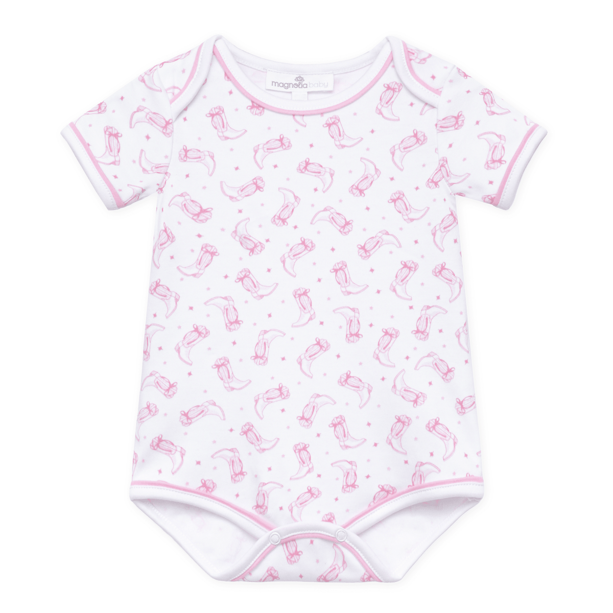 Darling Cowboy Boots Print Bodysuit - Pink - Magnolia BabyBodysuit