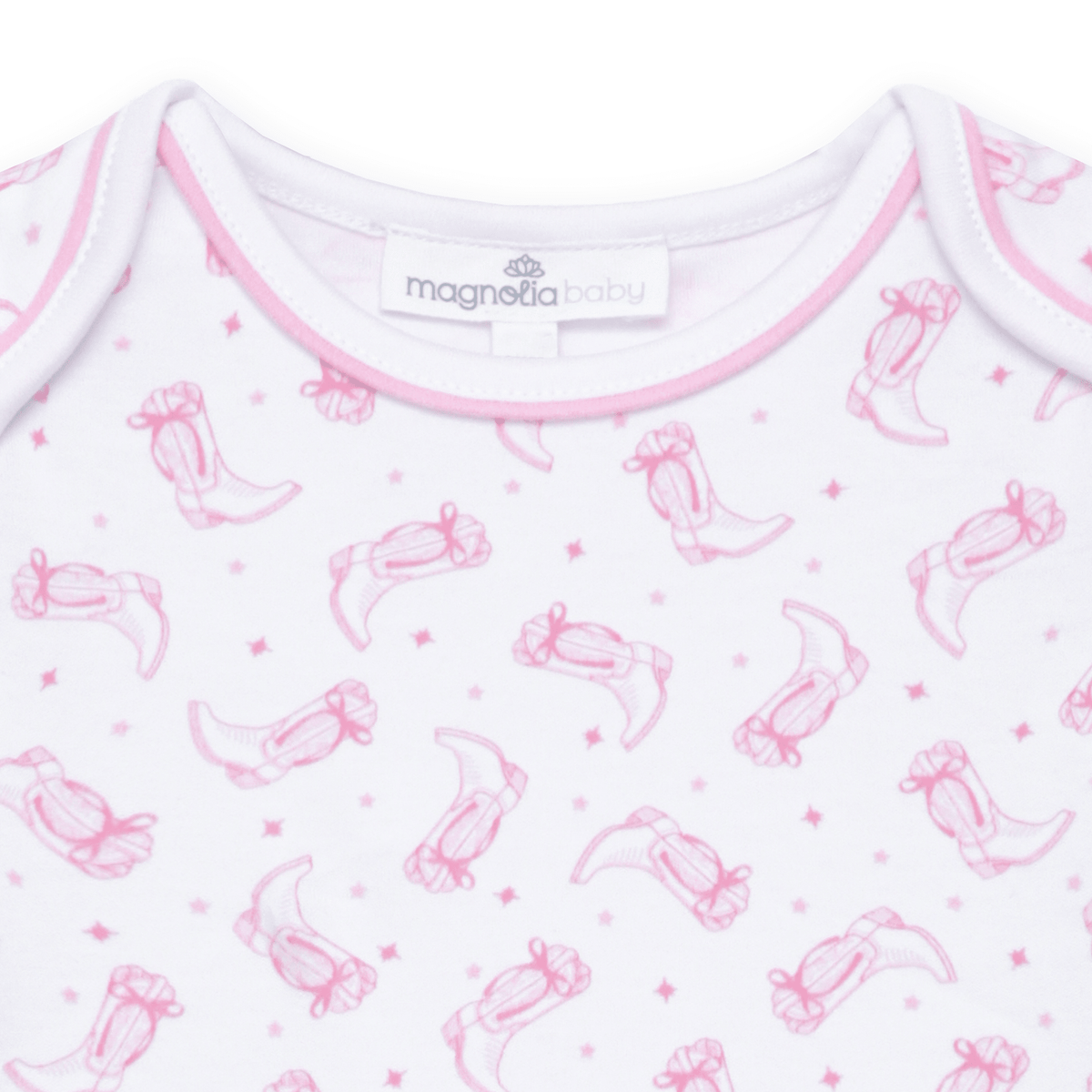 Darling Cowboy Boots Print Bodysuit - Pink - Magnolia BabyBodysuit