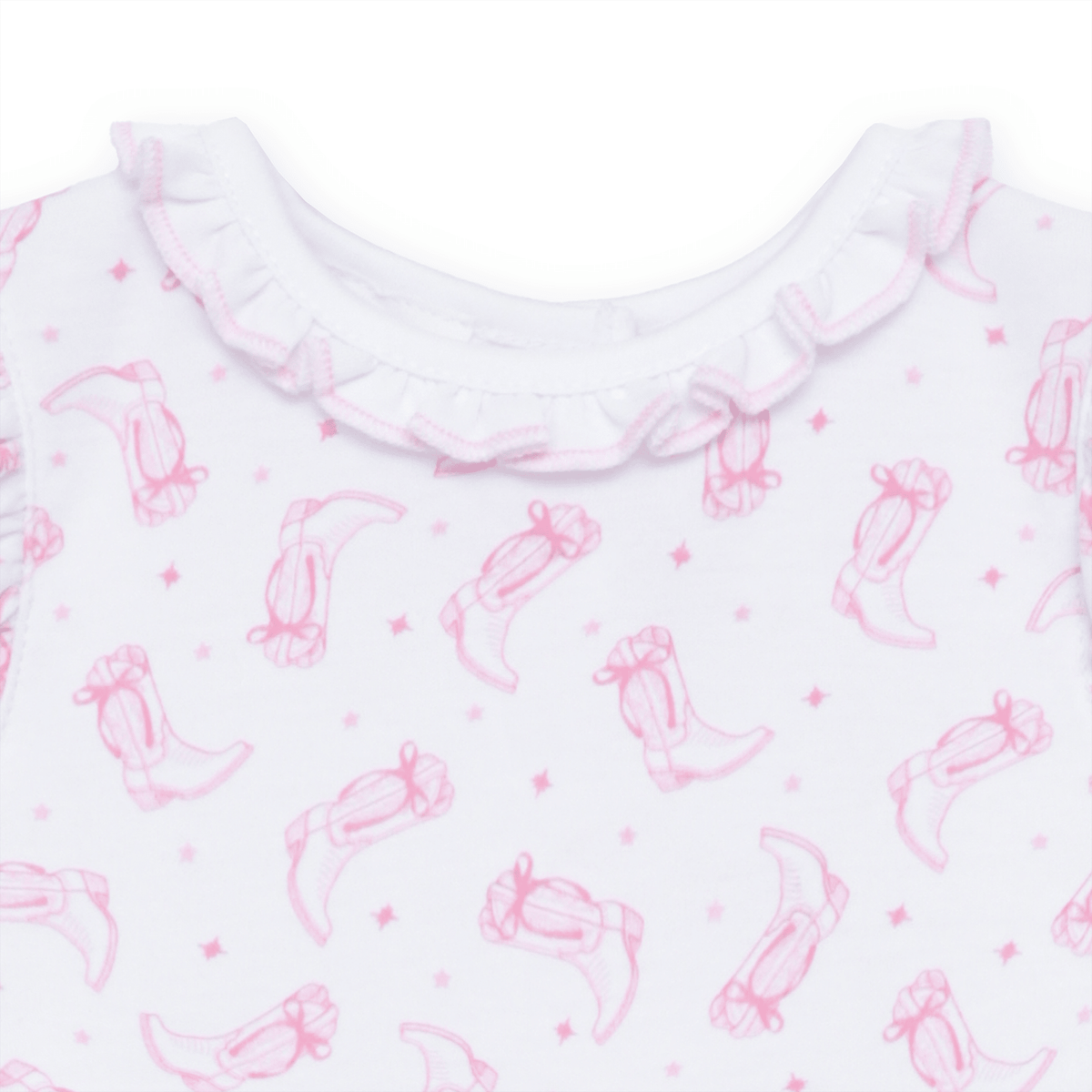 Darling Cowboy Boots Print Bubble - Pink - Magnolia BabyBubble