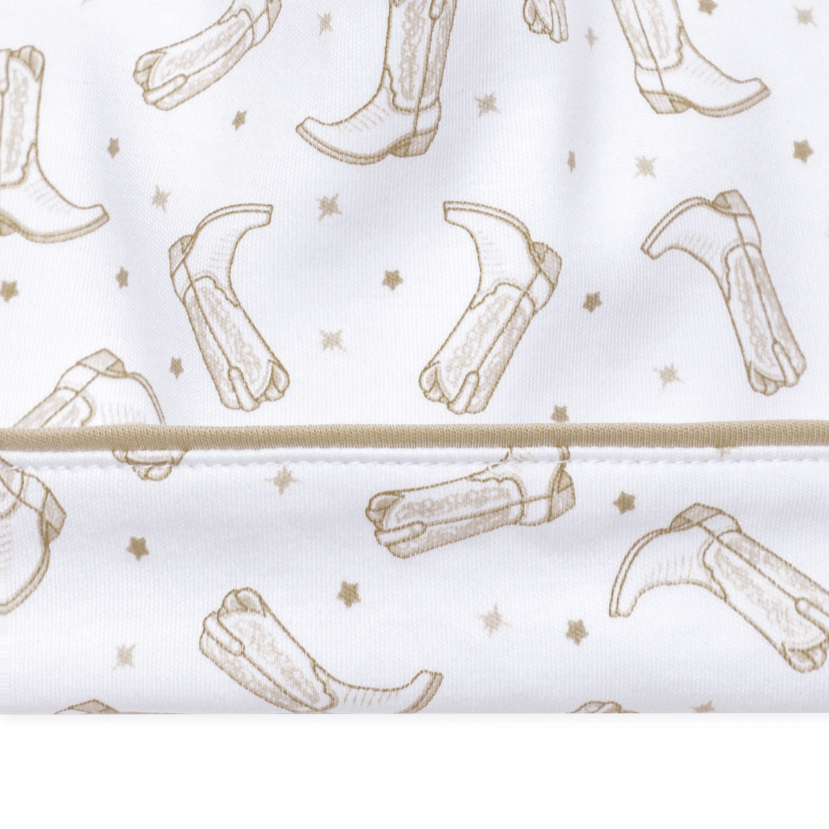 Magnolia Baby_Darling Cowboy Boots Print Hat - Ivory_3