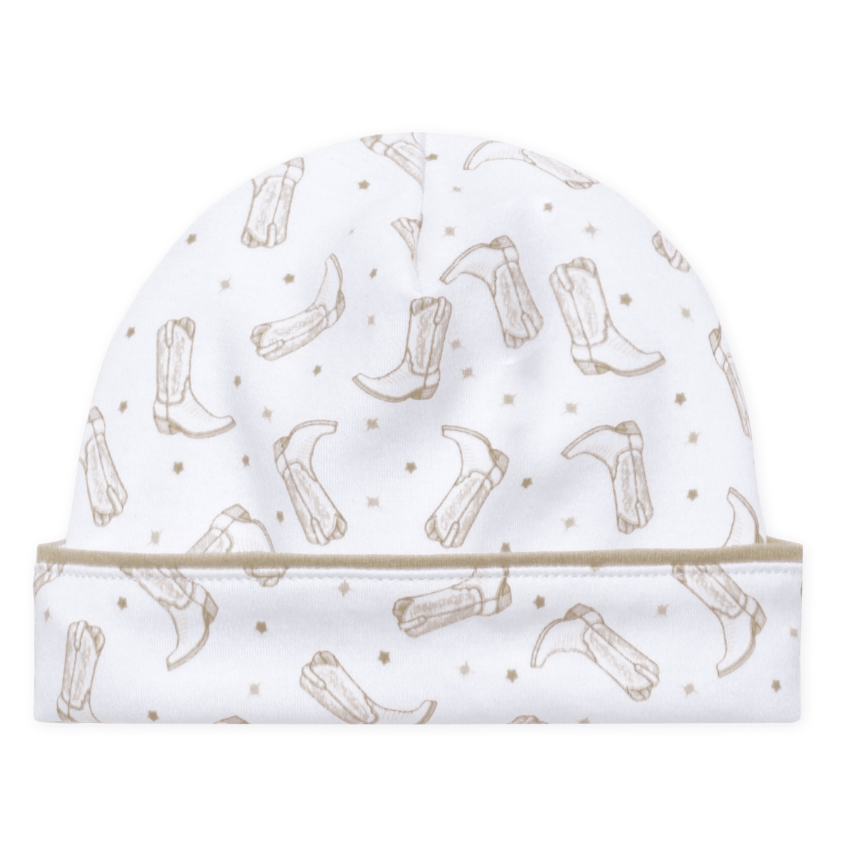 Magnolia Baby_Darling Cowboy Boots Print Hat - Ivory_1