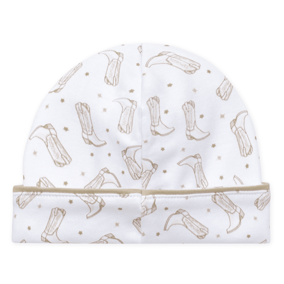 Magnolia Baby_Darling Cowboy Boots Print Hat - Ivory_2