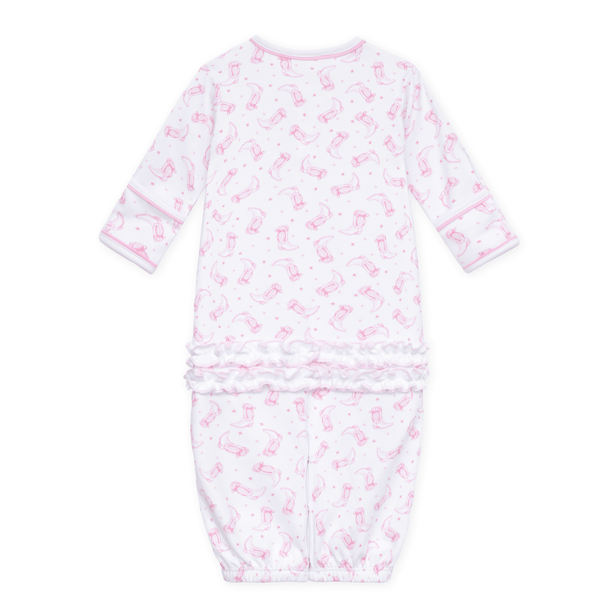 Magnolia Baby_Darling Cowboy Boots Print Ruffle Converter - Pink_2
