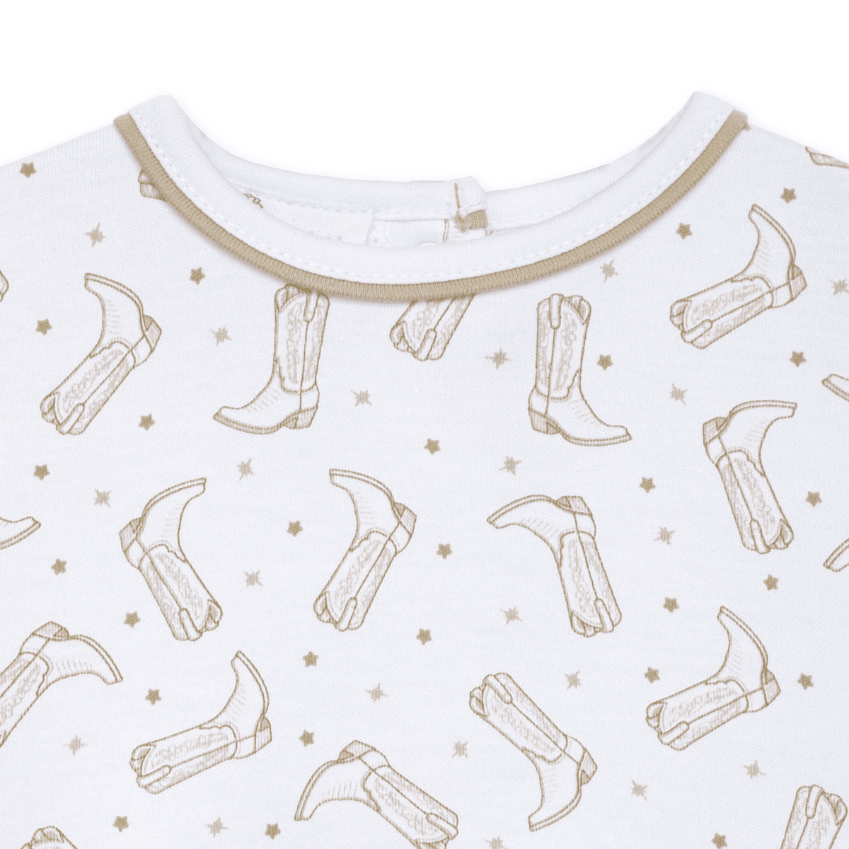 Darling Cowboy Boots Sleeveless Print Bubble - Ivory - Magnolia BabyBubble