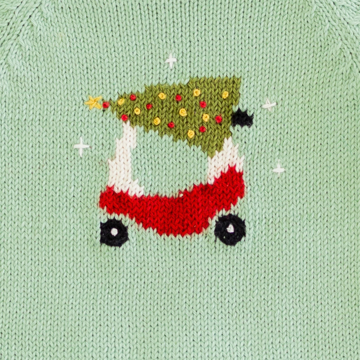Deck the Wheels Rollneck Sweater by Luna and Arlo - Magnolia BabyPullover