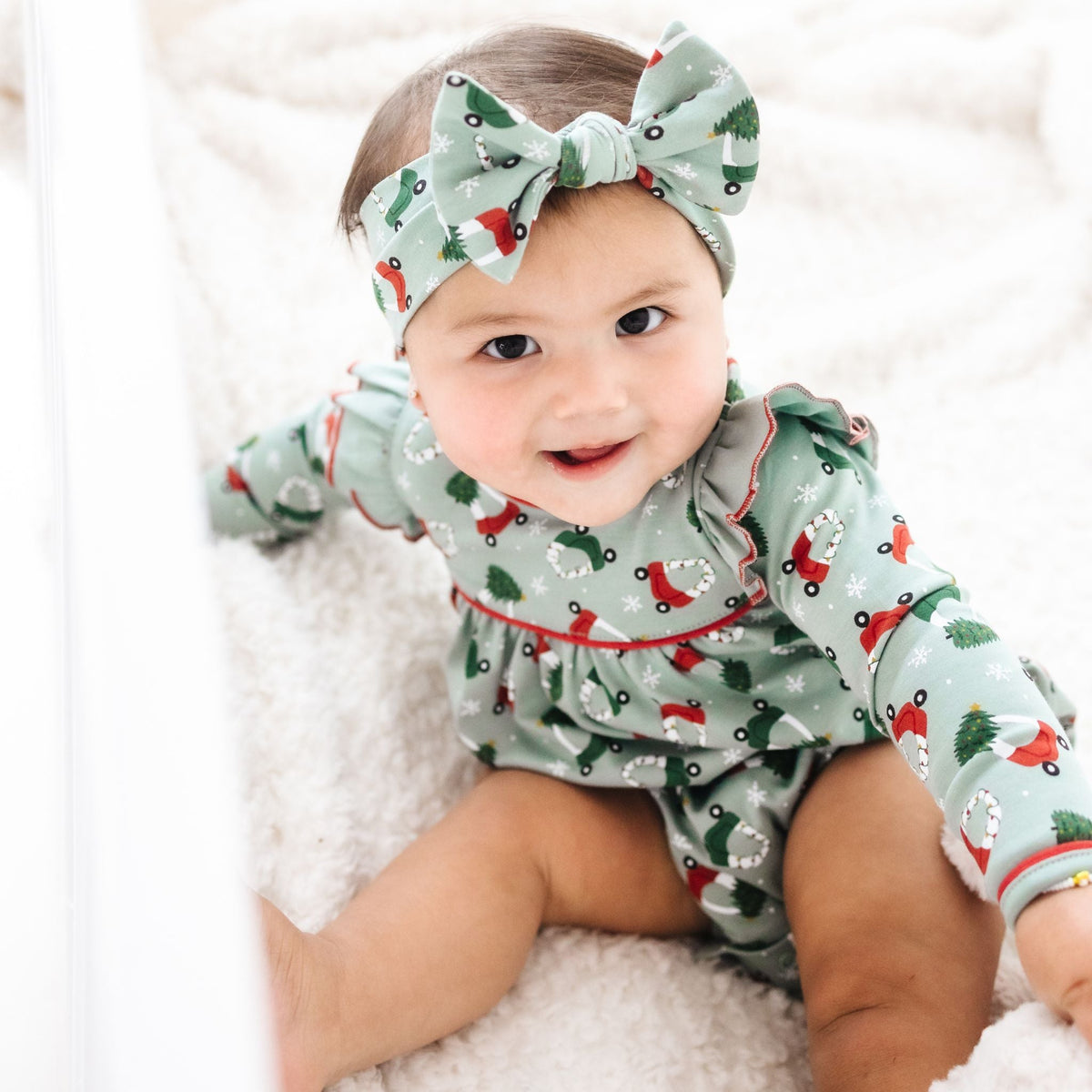 Deck the Wheels Ruffle Bubble - Magnolia BabyBubble