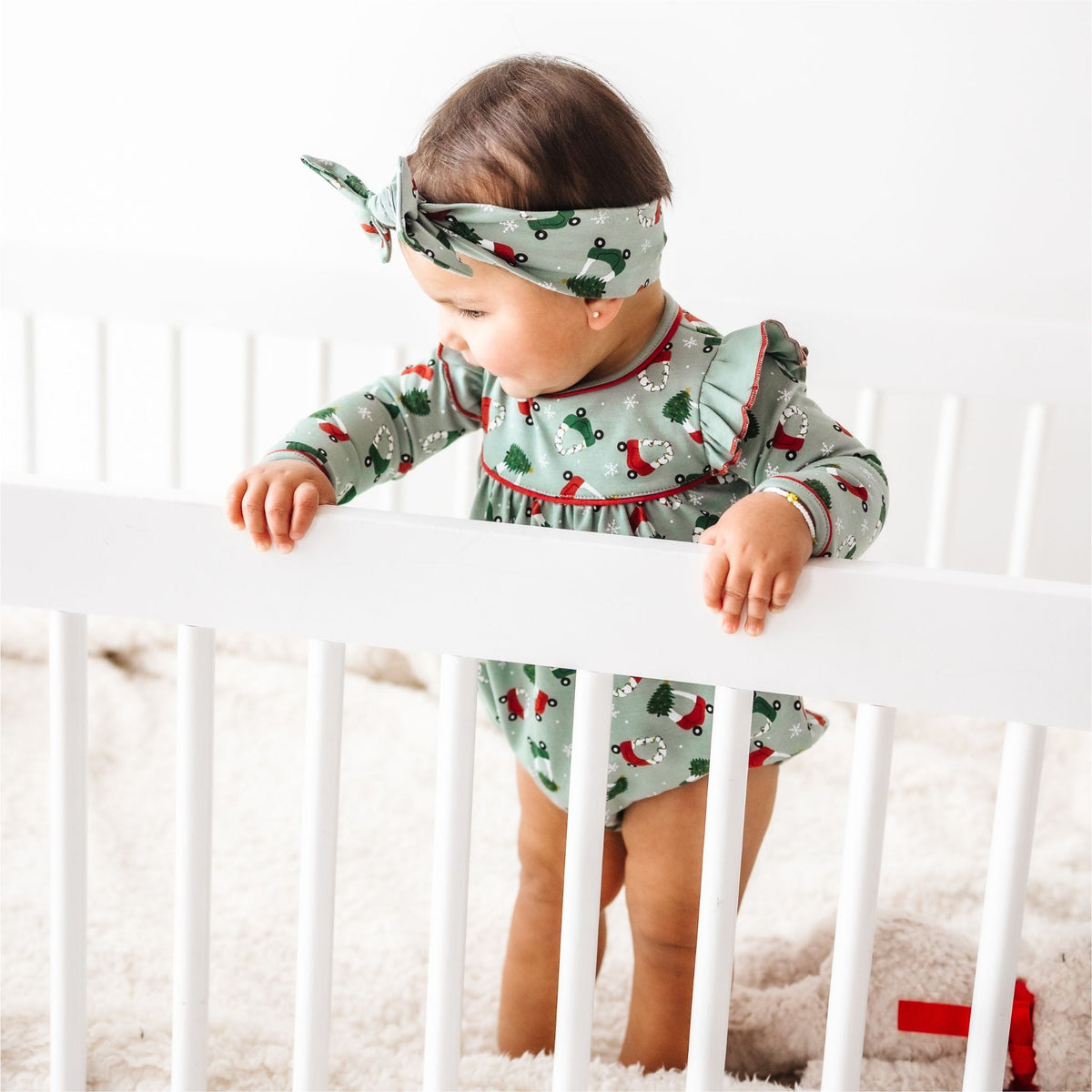 Deck the Wheels Ruffle Bubble - Magnolia BabyBubble