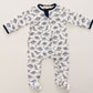 Dino Digs Brothers Set - Long Pajamas + Zip Footie - Magnolia BabyGift Set