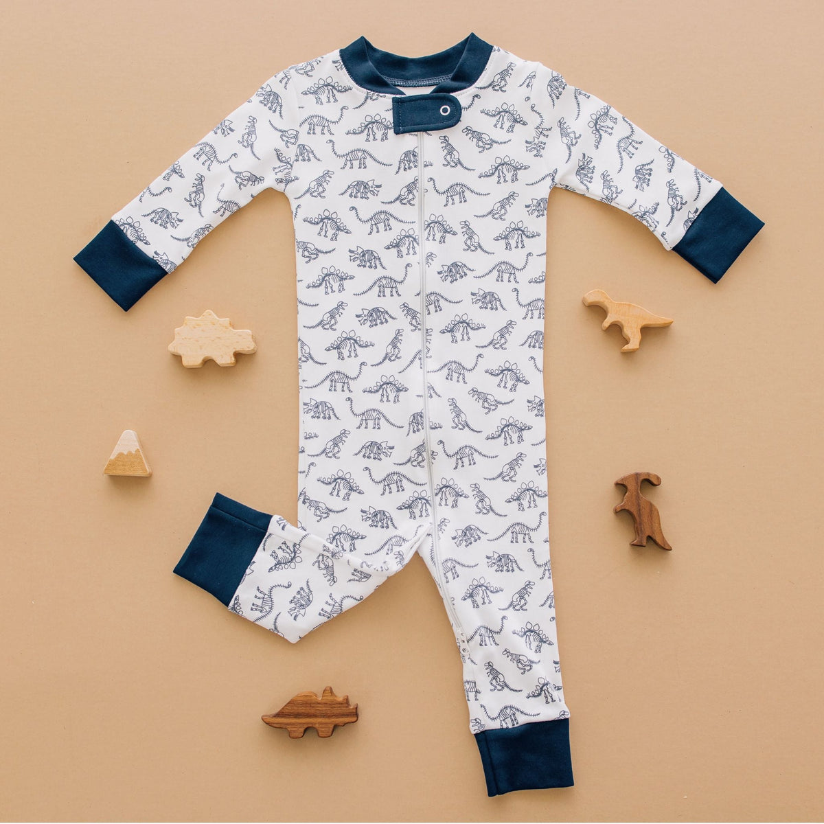 Dino Digs Zip Pajamas by Luna & Arlo - Luna and ArloZipper Pajamas