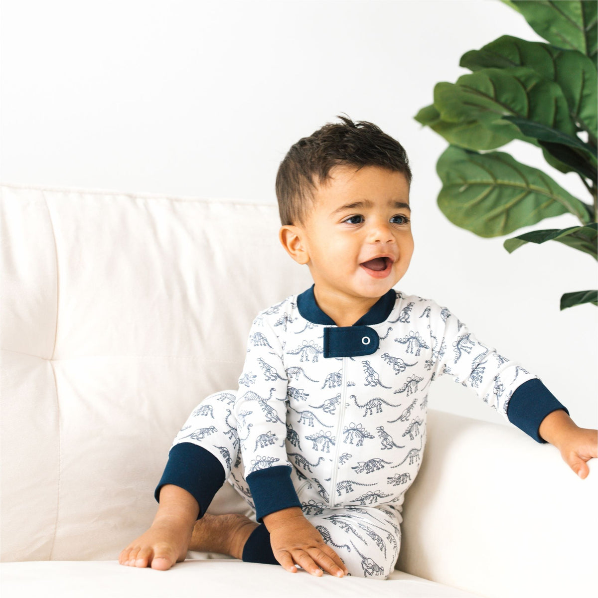 Dino Digs Zip Pajamas by Luna & Arlo - Luna and ArloZipper Pajamas