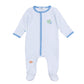 Dino - Land Embroidered Footie - Magnolia BabyFootie