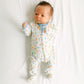 Dino - Land Print Zip Footie - Magnolia BabyFootie