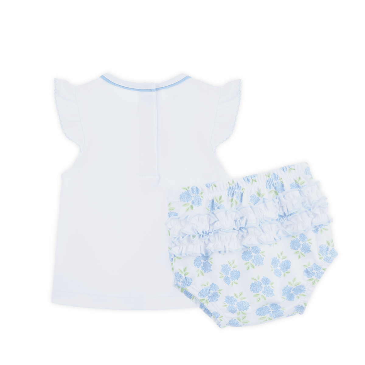 Magnolia Baby_Dreamy Hydrangeas Hand-Embroidered Ruffle Diaper Cover Set_2
