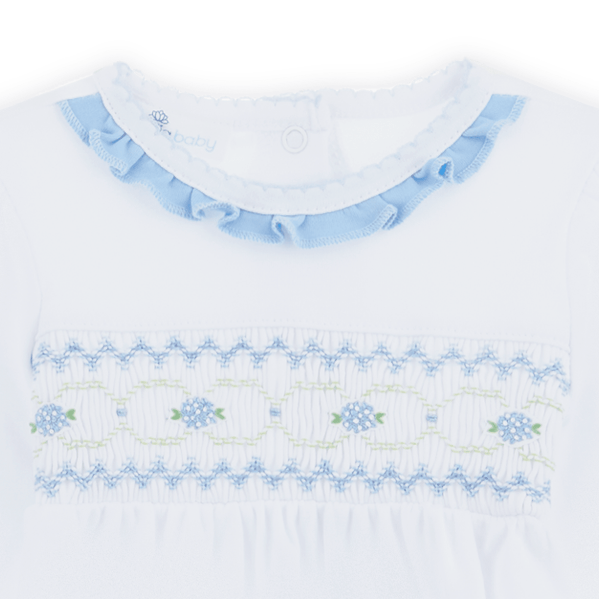 Magnolia Baby_Dreamy Hydrangeas Smocked Footie_4
