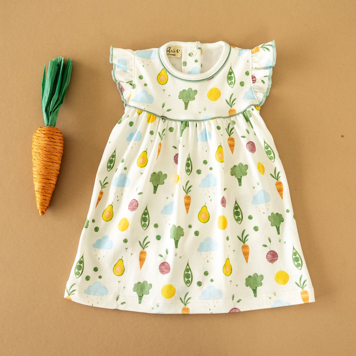 Eat your Veggies! Flutters Dress - Magnolia BabyDress