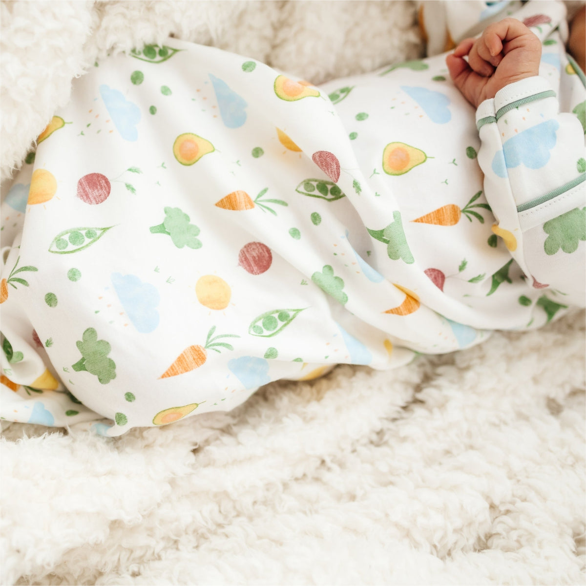 Eat your Veggies! Knotted Gown - Magnolia BabyGown