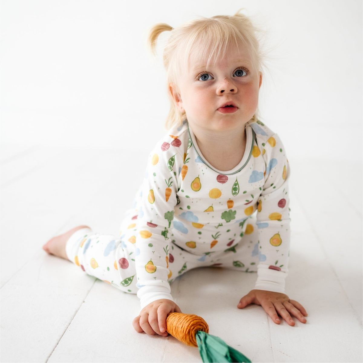 Eat your Veggies! Long Pajamas - Magnolia BabyLong Pajamas