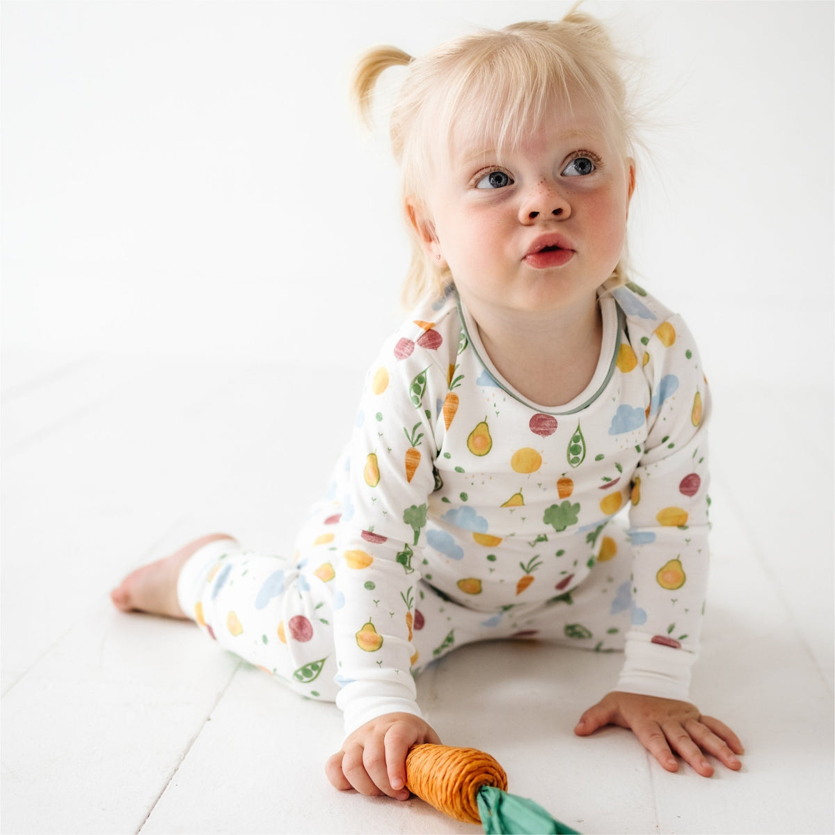 Eat your Veggies! Long Pajamas - Magnolia BabyLong Pajamas