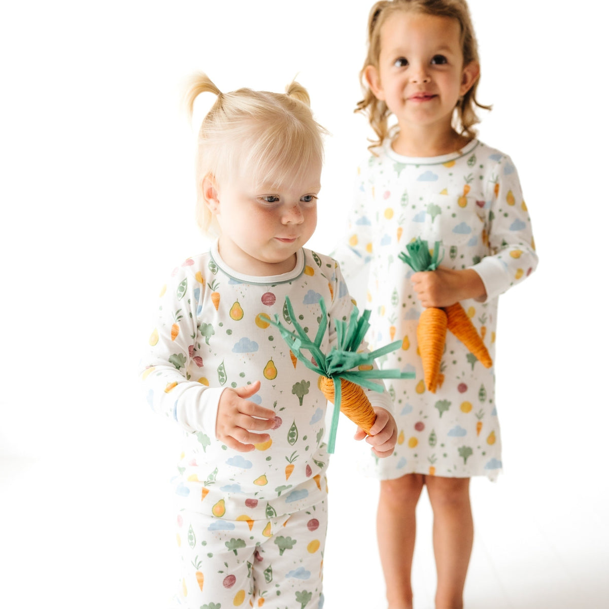 Eat your Veggies! Long Pajamas - Magnolia BabyLong Pajamas