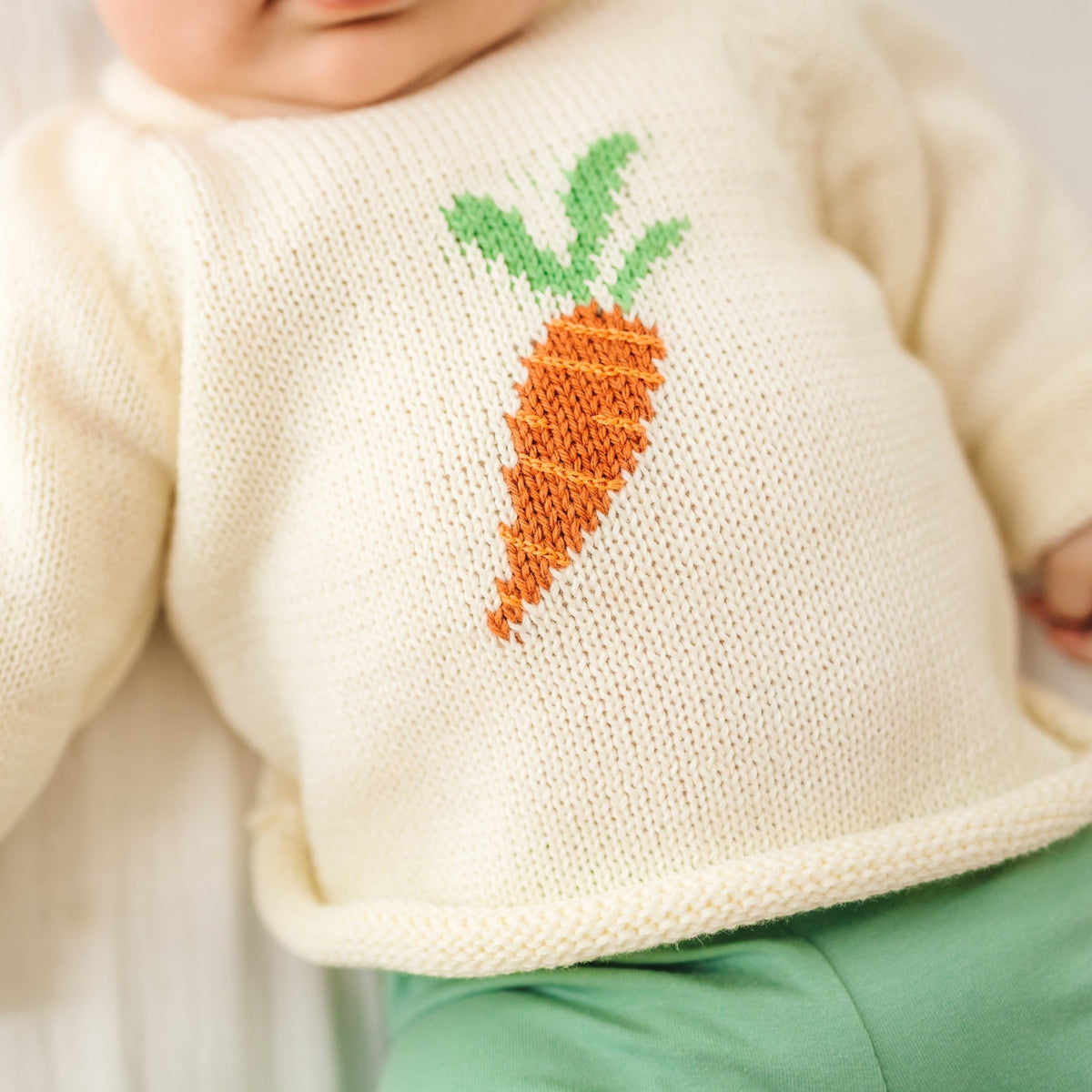 Eat your Veggies! Rollneck Sweater - Magnolia BabyPullover