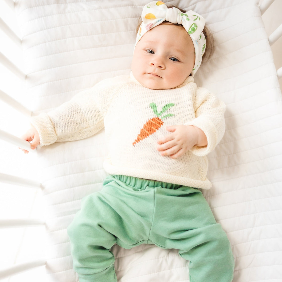 Eat your Veggies! Rollneck Sweater - Magnolia BabyPullover