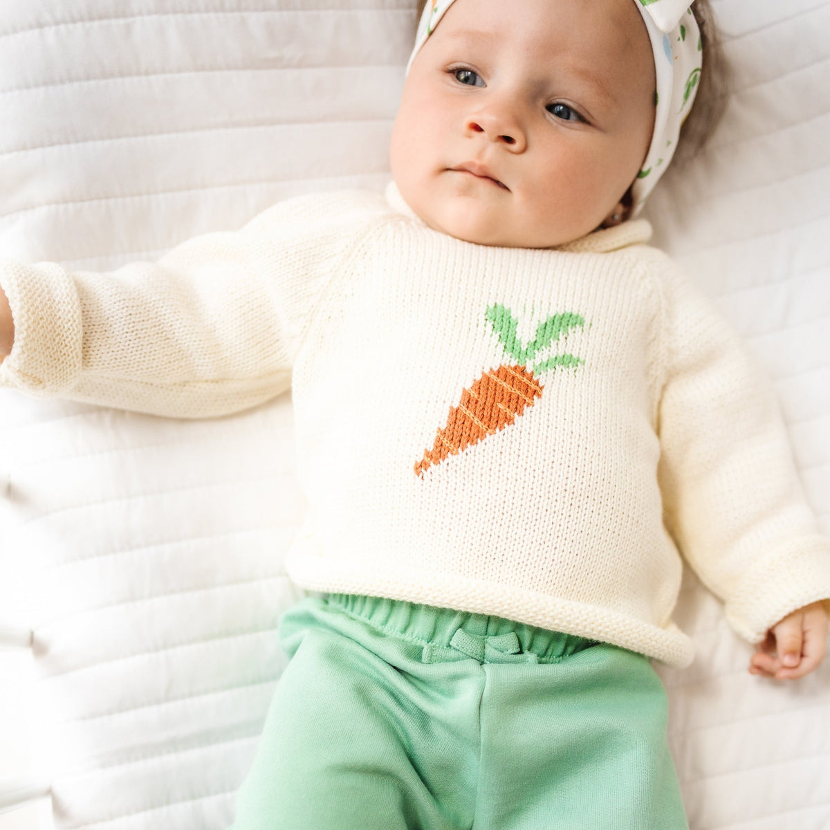 Eat your Veggies! Rollneck Sweater - Magnolia BabyPullover