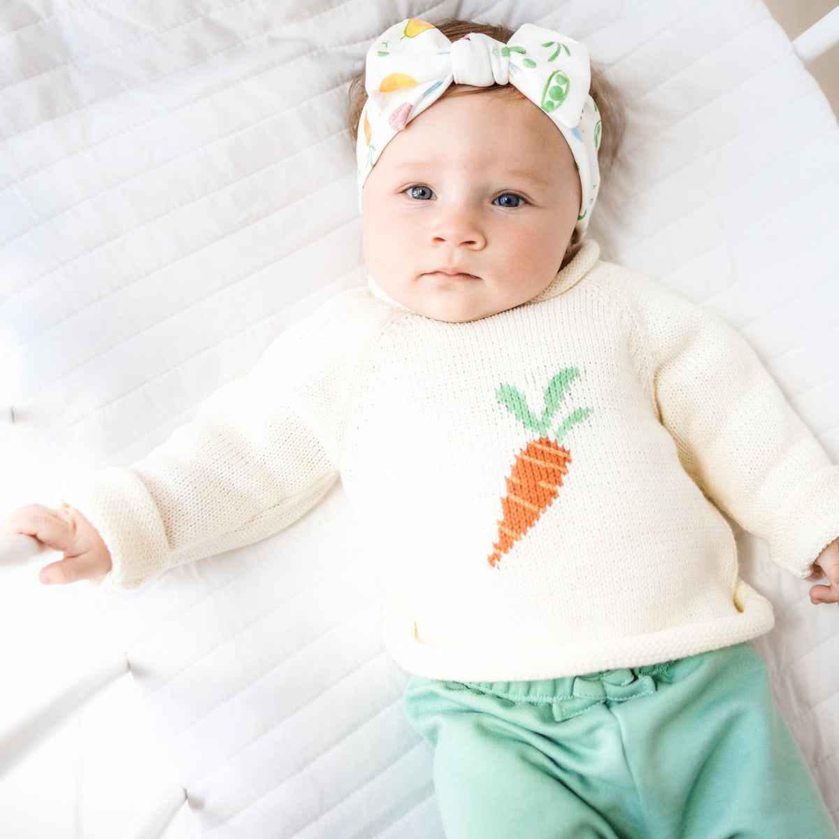 Eat your Veggies! Rollneck Sweater - Magnolia BabyPullover