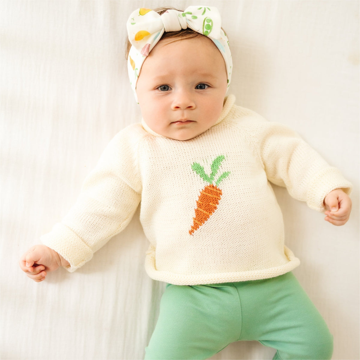 Eat your Veggies! Rollneck Sweater - Magnolia BabyPullover