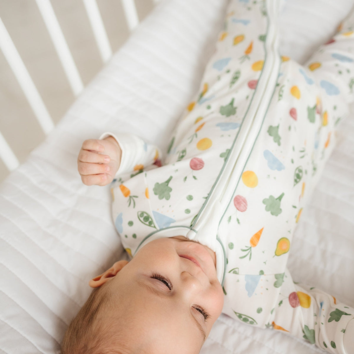 Eat your Veggies! Zip Playsuit - Magnolia BabyPlaysuit