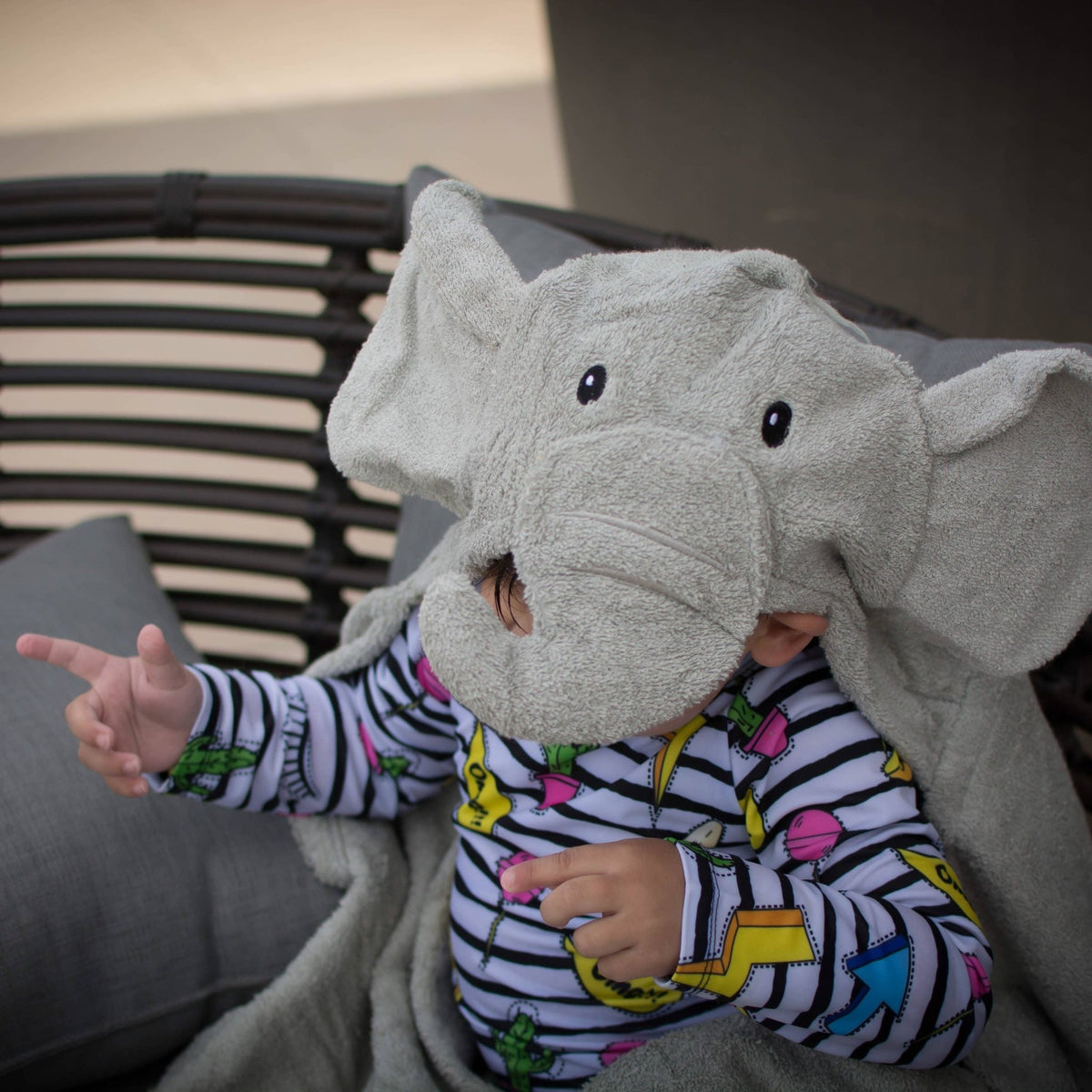 Elephant Hooded Towel - Magnolia BabyHooded Towel