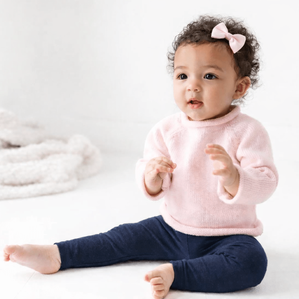 Essential Knits Raglan Sweater - Pink - Magnolia BabyKnits