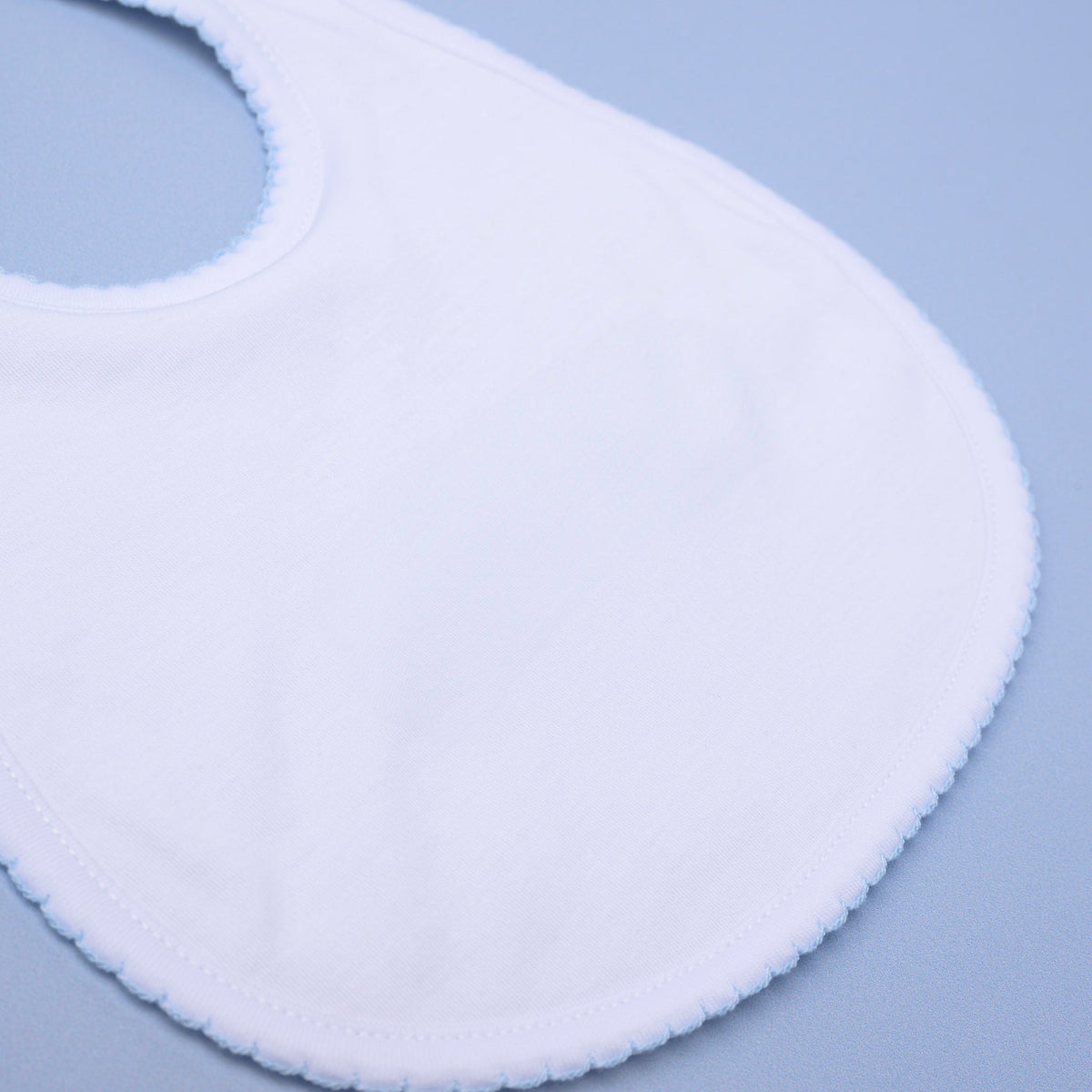 Essentials Blue Trim Bib - Magnolia BabyBib