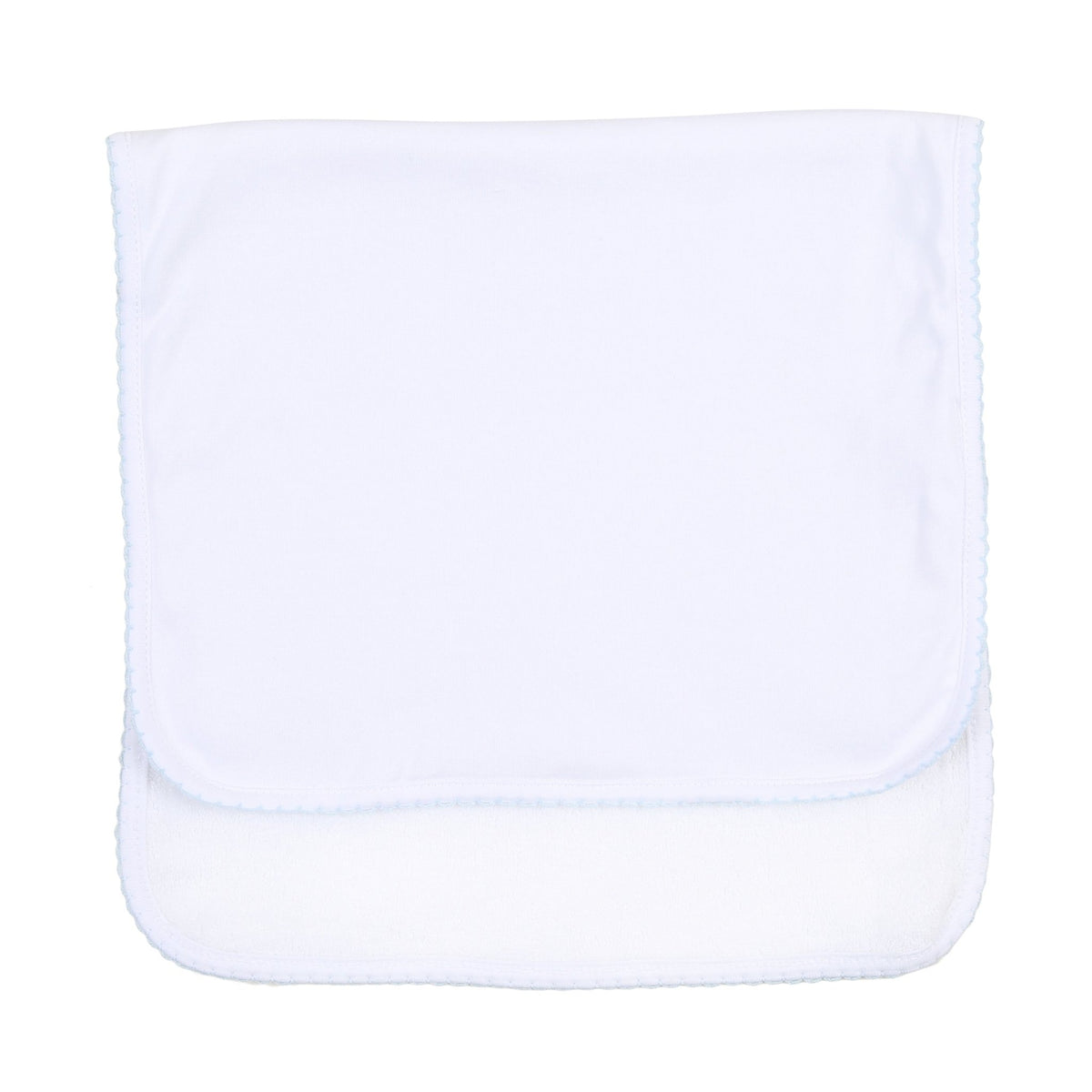 Essentials Blue Trim Burp Cloth - Magnolia BabyBurp Cloth