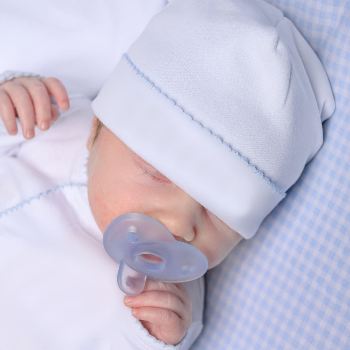 Essentials Blue Trim Hat - Magnolia BabyHat