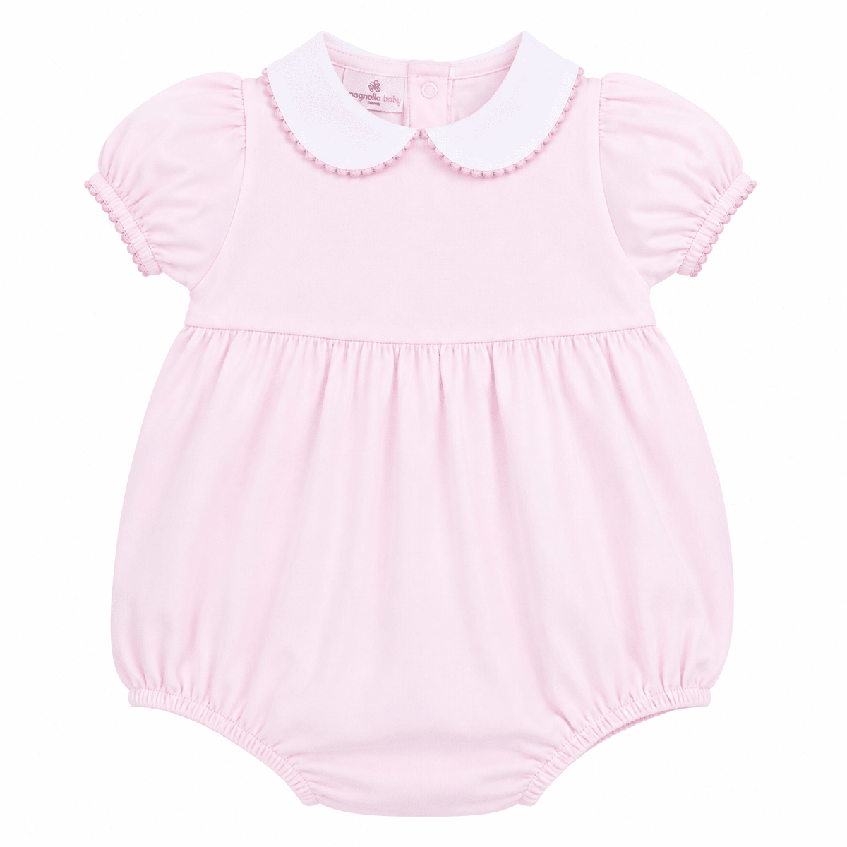 Essentials Collared Ruffled Bubble - Pink - Magnolia BabyBubble