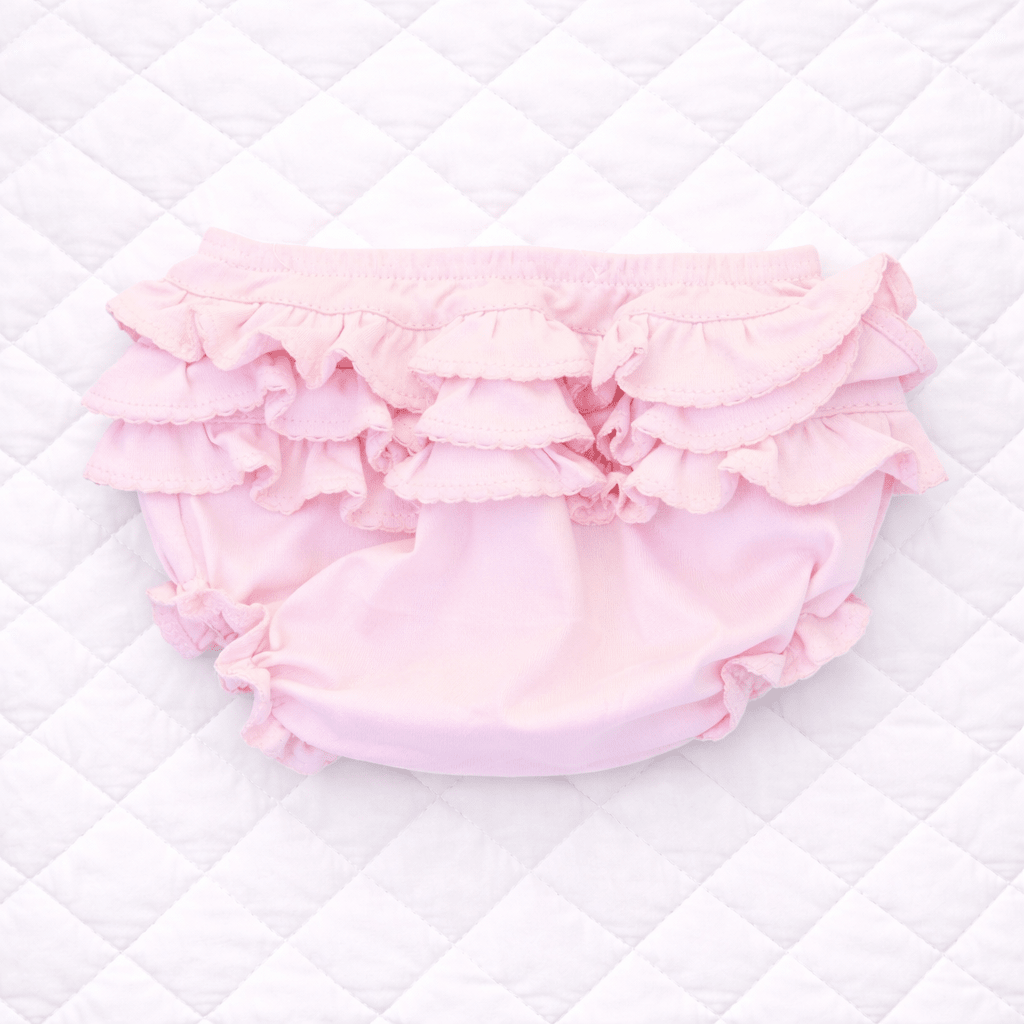Essentials Diaper Cover Pink with Pink Trim - Magnolia BabyDiaper Cover