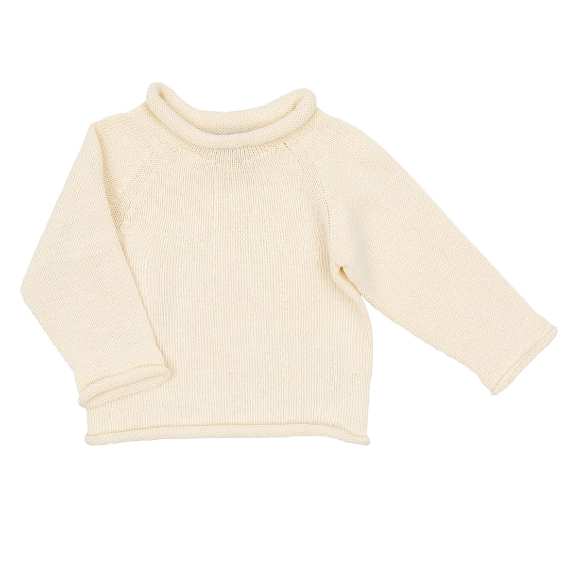 Essentials Knits Ivory Raglan Sweater - Magnolia BabyKnits