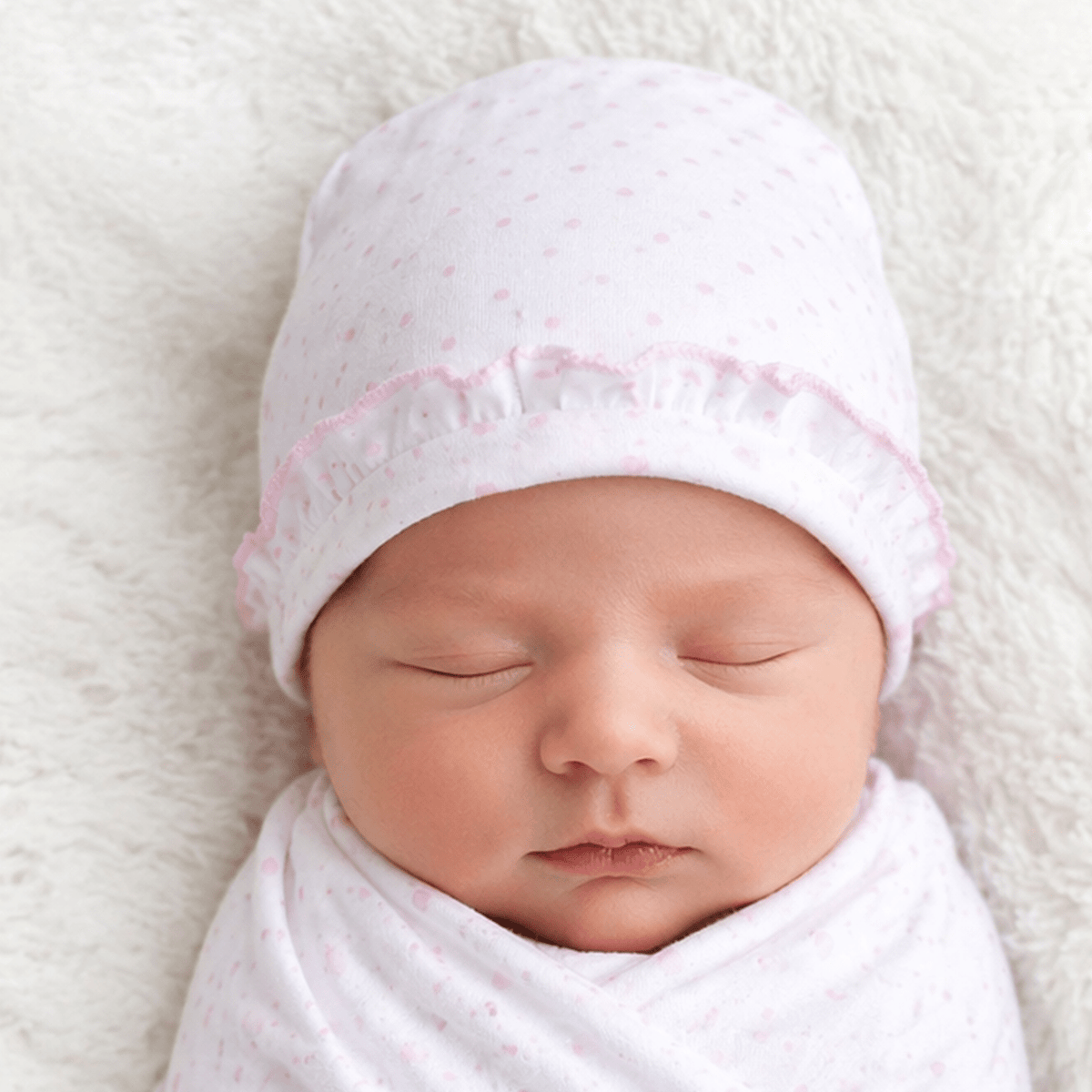Essentials Pink Mini Dots Swaddle Gift Set - Magnolia BabyBaby Gift Set