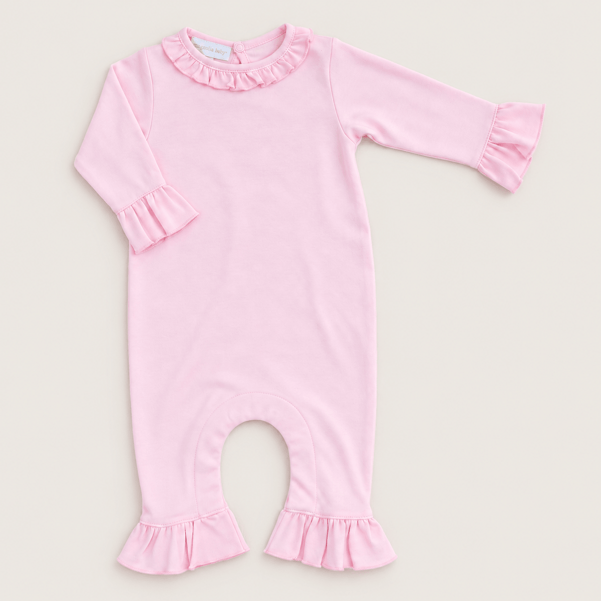 Magnolia Baby_Essentials Pink Ruffle Playsuit_2