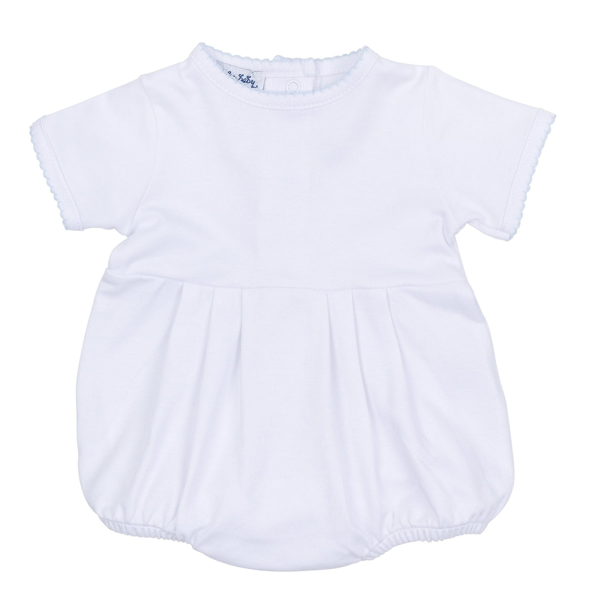Essentials Solid Bubble - White Blue - Magnolia BabyBubble