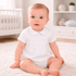 Essentials Solid Collared Bubble - White Blue - Magnolia BabyBubble