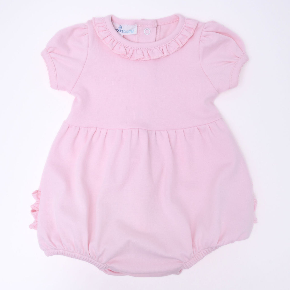 Essentials Solid Ruffle Bubble - Pink - Magnolia BabyBubble